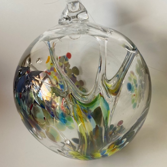 Vintage Art Glass WITCH BALL by Kitras, Handblown in Canada - Picture 1 of 15